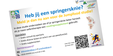 Doe mee aan de 'Jumpfood studie' voor springersknie